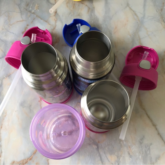 Thermos/Zakk Funtainers Set of 4
Insulated 12oz Water Juice Bottles - Picture 5 of 10